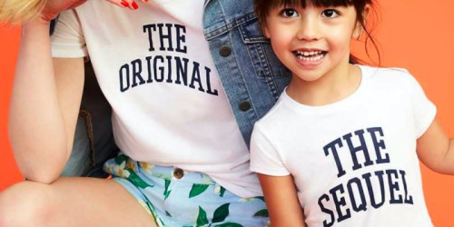 Old Navy Mom & Mini Me Tees As Low As $4 (Regularly $9+)