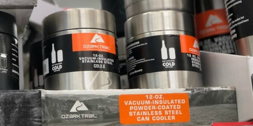 Walmart: Ozark Trail Vacuum Insulated Stainless Steel Can Coolers 4-Pack Only $12 (Just $3 Each)