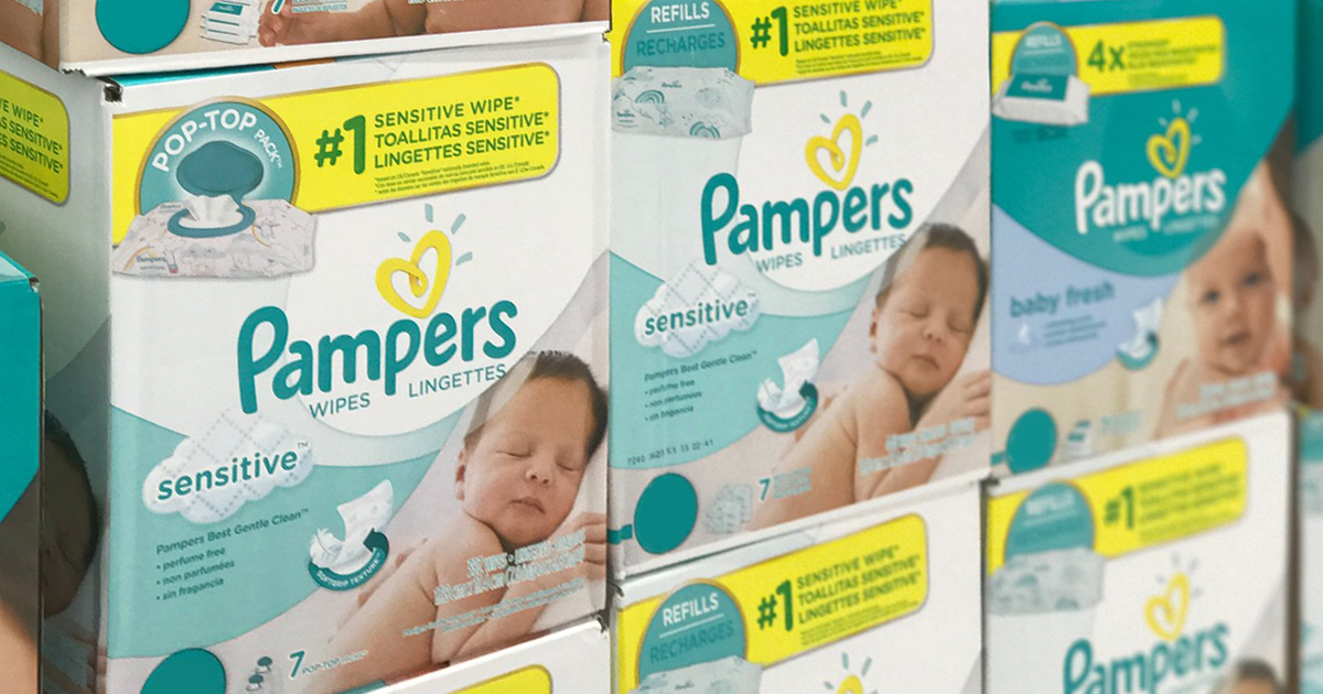 pampers sensitive wipes 800