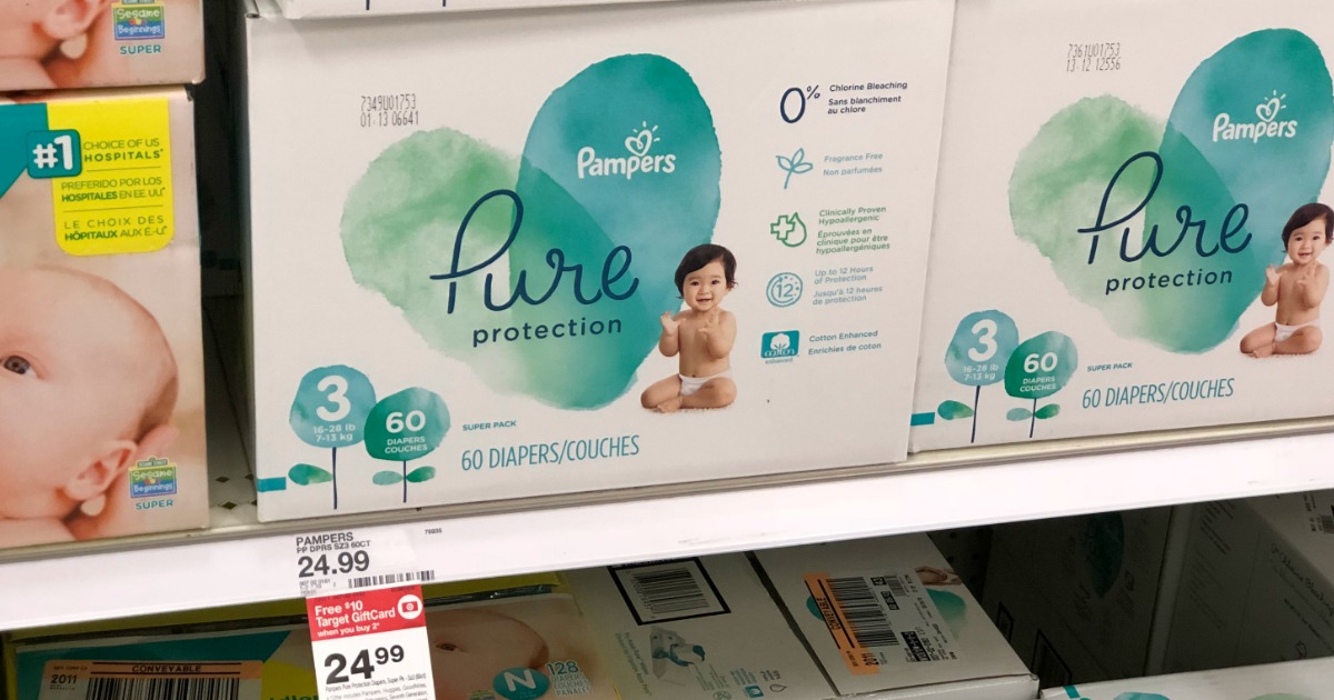 target pampers pure wipes