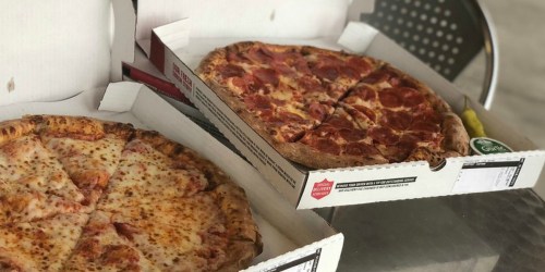 TWO Papa John’s Large Pizzas AND Cheesesticks Only $14