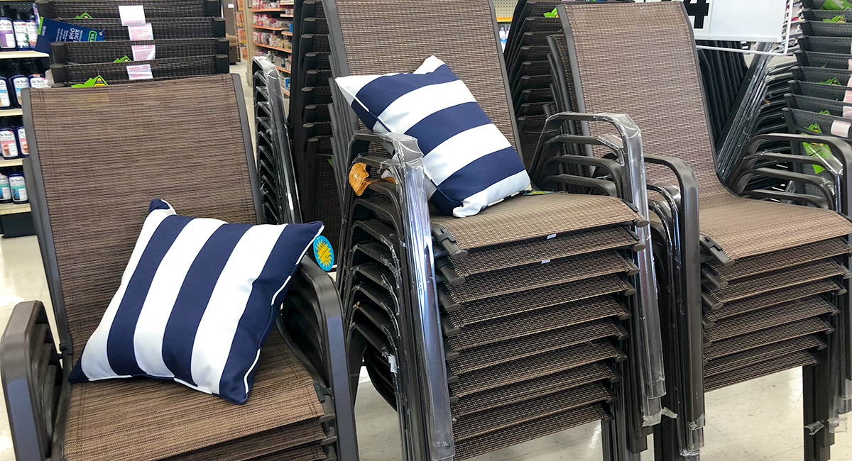 budget patio finds — sling chairs