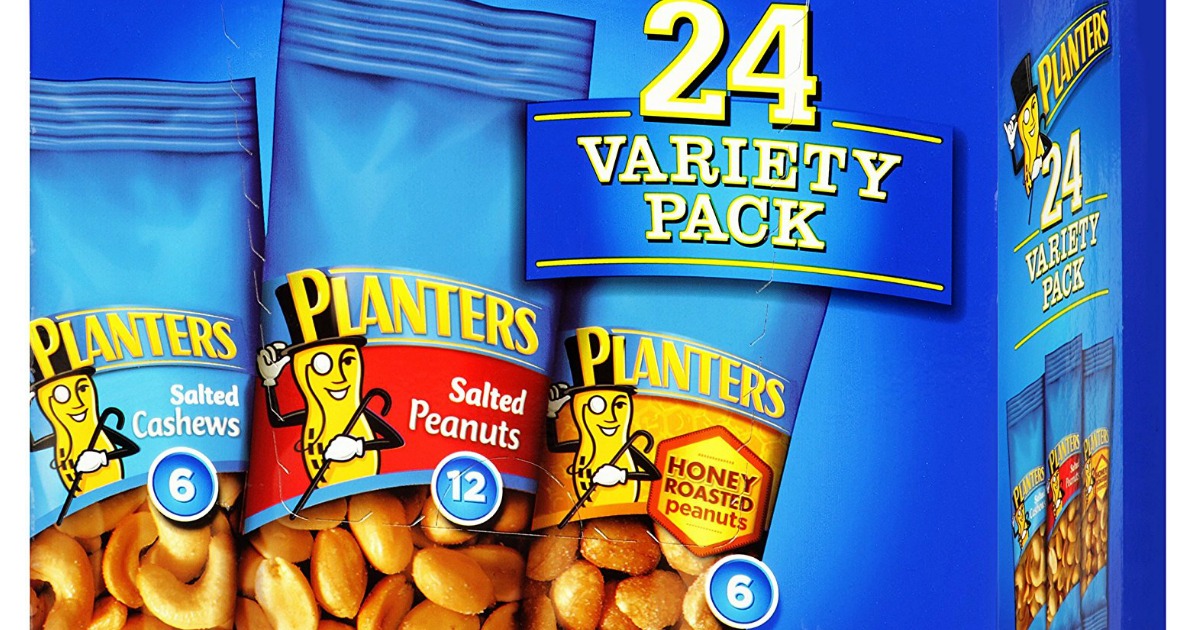 Planters Nut 24Count Variety Pack ONLY 7.89 (Ships w/ 25 Amazon Order)