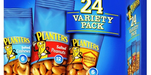 Planters Nut 24-Count Variety Pack ONLY $7.89 (Ships w/ $25 Amazon Order)