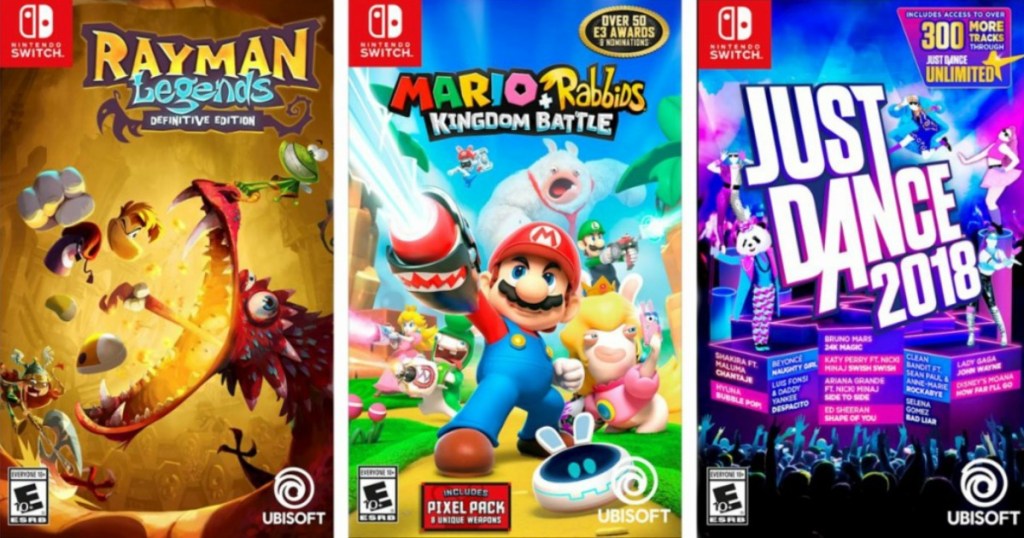 Nintendo Switch Rayman Legends & Mario Rabbids Kingdom Battle