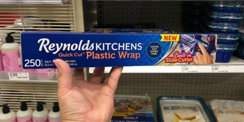 Reynolds Quick-Cut 250′ Plastic Wrap Only $1.79 at Target (Regularly $4)