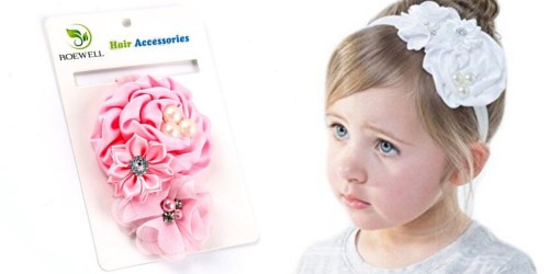 Amazon: Roewell Girls Flower Headbands 5-Pack Just $8.99