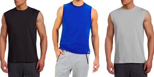 Russell Men’s Sleeveless Cotton Tees 5-Pack ONLY $14.99 (Just $3 Per Tee)