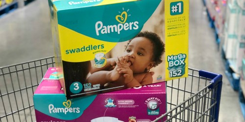 Save $5 Off Each Box Of Pampers Diapers & Up to $5 Off Wipes at Sam’s Club (Online & In-Club)