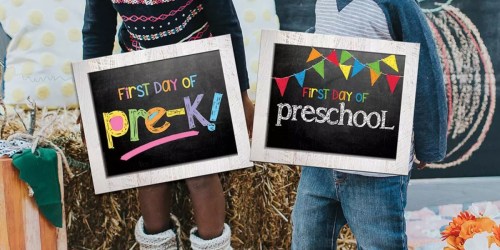 Complete Set of First & Last Day School Signs Only $13.98 Shipped (Includes Preschool-College)