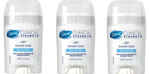 FIVE Secret Clinical Strength Deodorants Only $24.95 Shipped After Target Gift Cards
