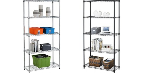 5-Tier Adjustable Steel Shelving Rack Only $31.99 Shipped