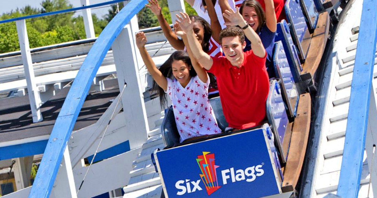 Six Flags roller coaster