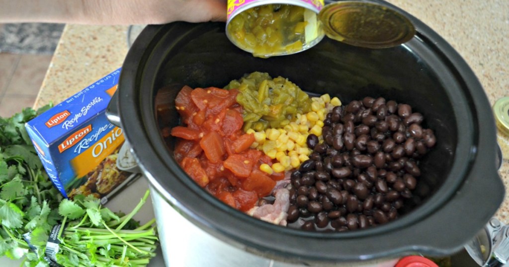 Easy Crock Pot Chicken Chili Made With Simple Pantry Ingredients