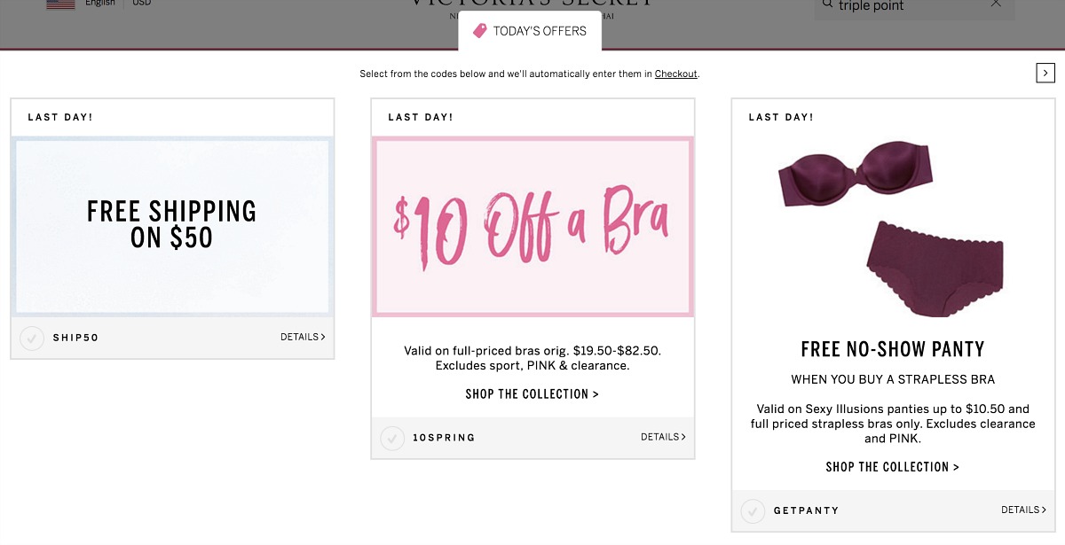 Collin's money-saving shopping tips for Victoria's Secret — stack promo offers and coupons
