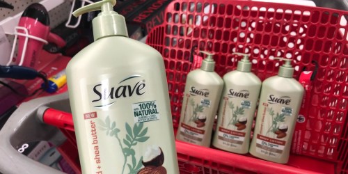 FOUR Suave Lotions Only $2.76 After Target Gift Card & Cash Back – Just 69¢ Each