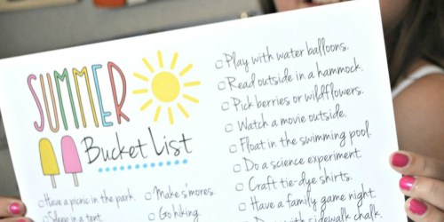 Celebrate Summer with This Free Printable Summer Bucket List