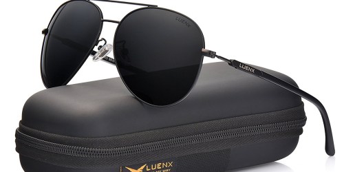 Amazon: LUENX Aviator Sunglasses Only $10.99