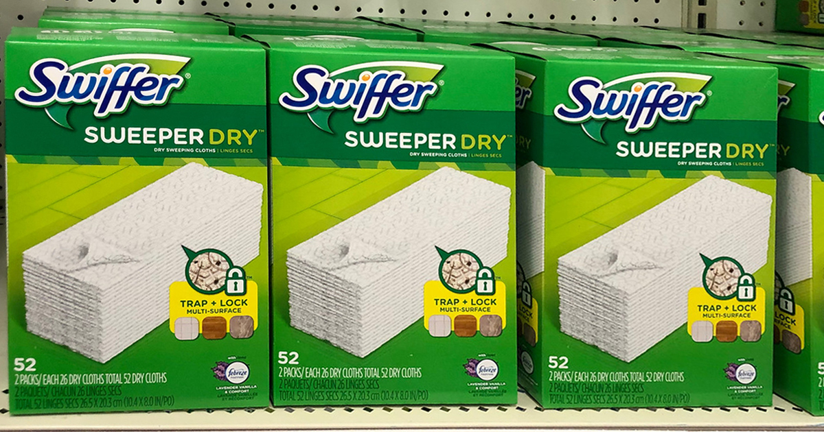 Amazon Swiffer Sweeper Dry Cloths 52Count Box Just 2.39 Shipped