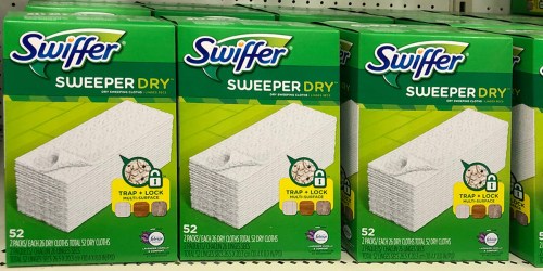 Amazon: Swiffer Sweeper Dry Sweeping Pad Refills 52-Count Pack Just $7 Shipped