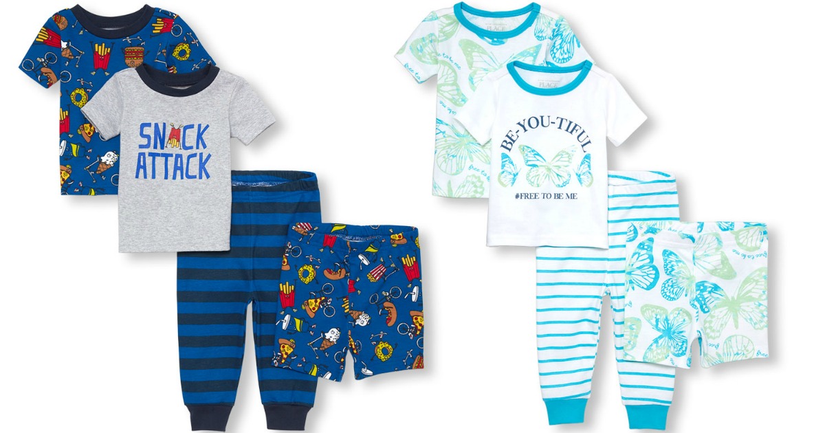 The Children's Place Baby & Toddler 4-Piece Pajama Sets Just $8.98 ...