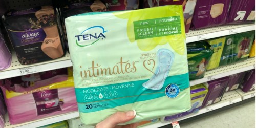 High Value $3/1 TENA Product Coupon = Pads Only $1.99 at Target & Walmart
