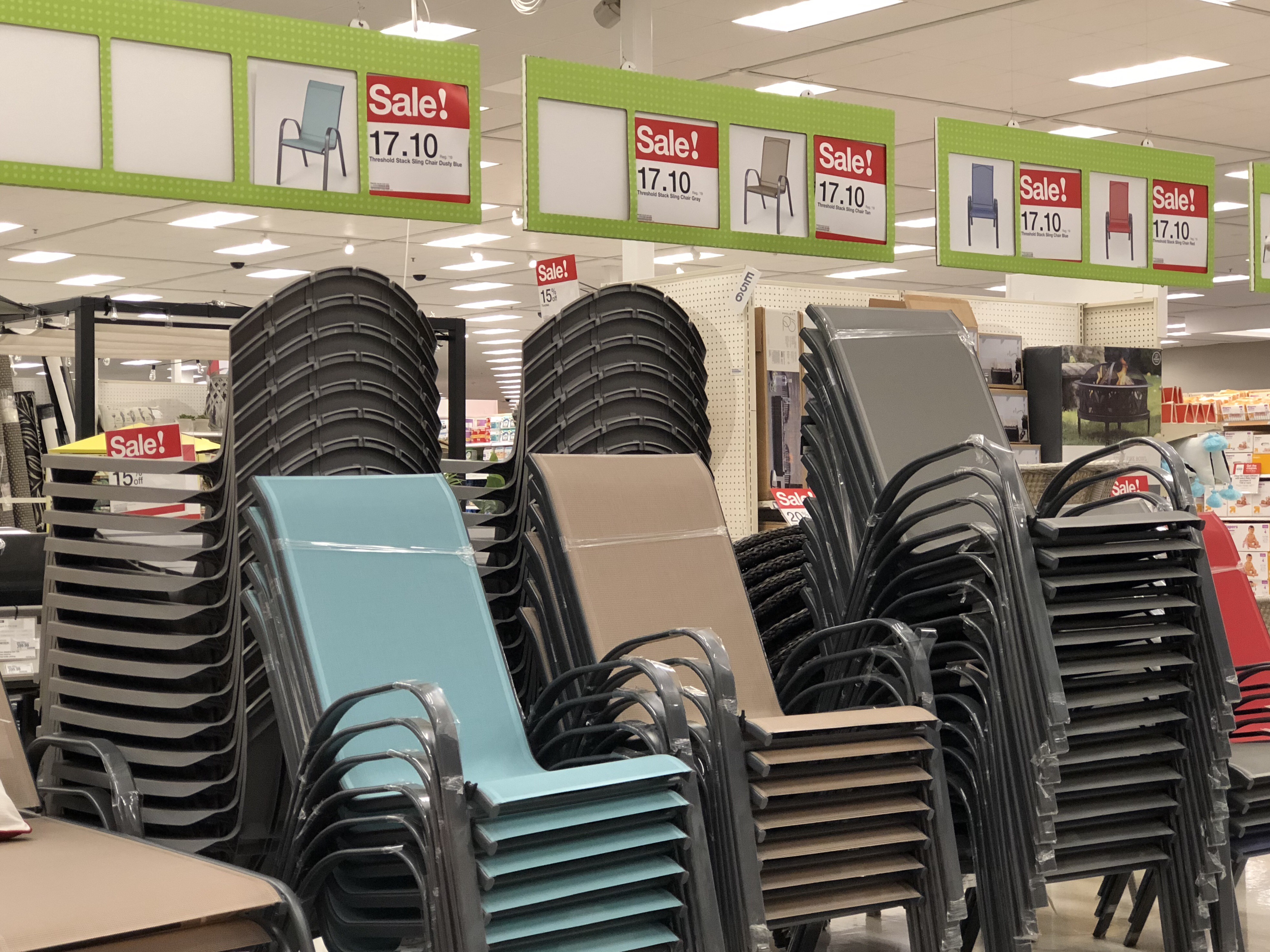 Target sling best sale stacking patio chair