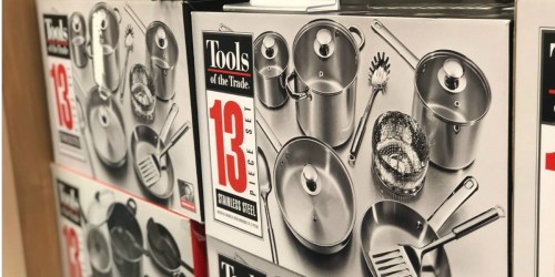 Macy’s: Tools of the Trade Stainless Steel 13-Piece Cookware Set Only $29.99 (Regularly $120)