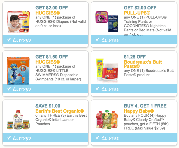 Top 6 Baby Coupons To Print Now (Huggies, Happy Baby, Earth's Best & More)