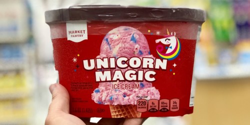 Market Pantry Ice Cream Canisters Only $2 at Target (Unicorn Magic, Moose Tracks & More)