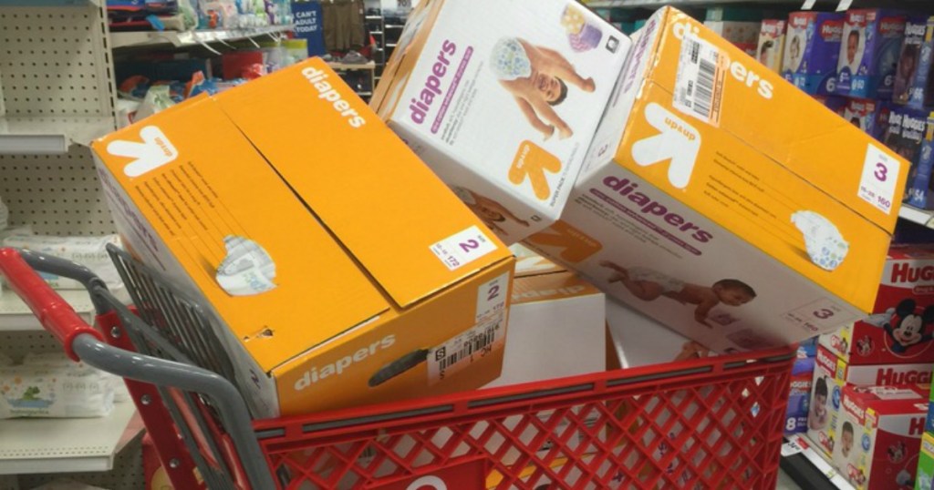 Up & Up Diapers in cart