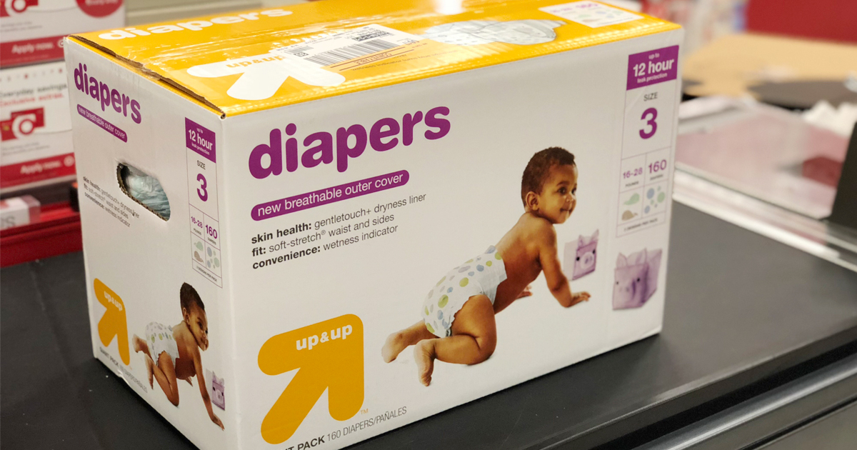 Up Up Giant Diaper Packs Only 17 99 Each After Target Gift Card   Up Up Diapers1 