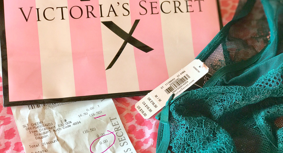 Collin's money-saving shopping tips for Victoria's Secret — freebie panty