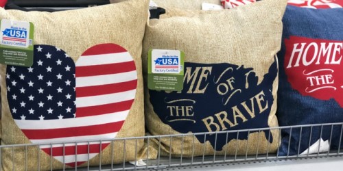 Walmart: Patriotic Pillows ONLY $5