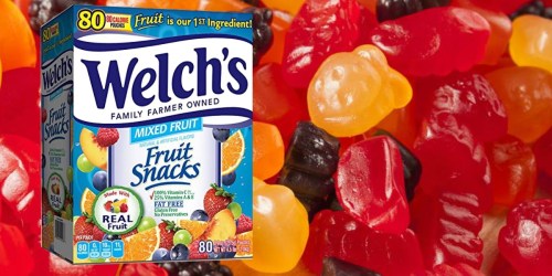 Amazon Prime: Welch’s Fruit Snacks 80-Count Box Only $10.99 Shipped (Just 14¢ Per Pouch)