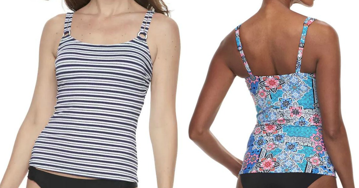 kohls swim tops