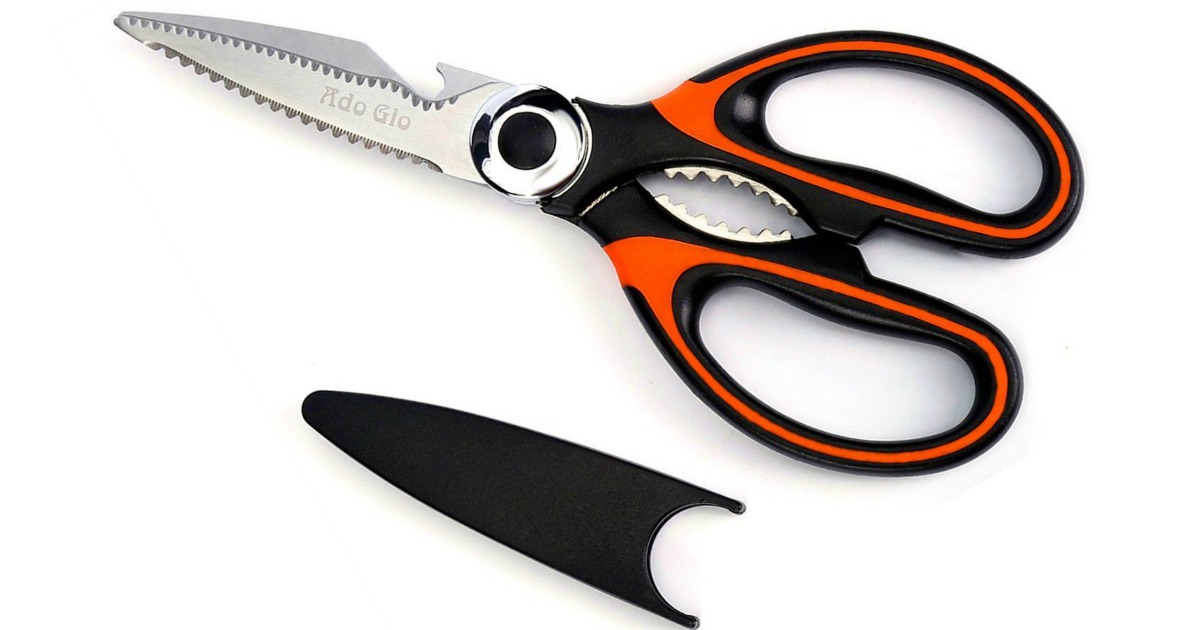 Amazon Stainless Steel Multi Function Kitchen Shears Just 5 16   Ado Glow Kitchen Shears 