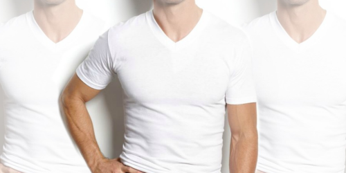 Macy’s: Alfani Big & Tall V-Neck 3-Pack Undershirts Only $6.74 (Just $2.25 Each)