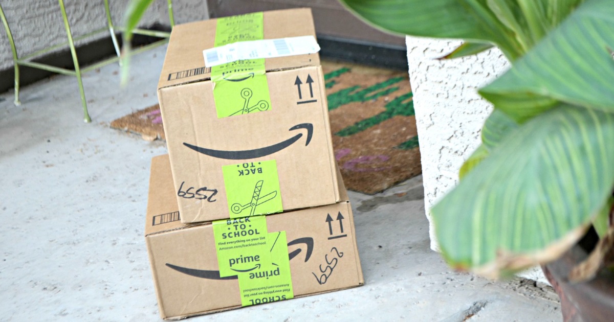 state sales tax online shopping - amazon.com boxes stacked on a front porch