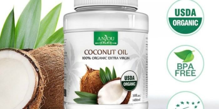 Amazon: Anjou Organic 50 oz Coconut Oil Only $16.99 Shipped