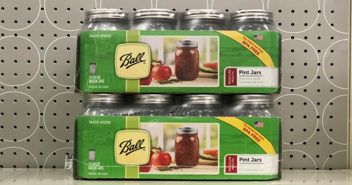 boxes of canning jars in-store