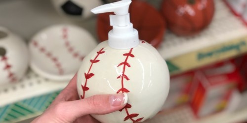 Sport-Themed Bathroom Accessories Only $1 at Dollar Tree (Baseball, Football & More)