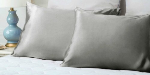 Amazon: Bedsure Standard Satin Pillowcase 2-Pack Only $7.99 & More