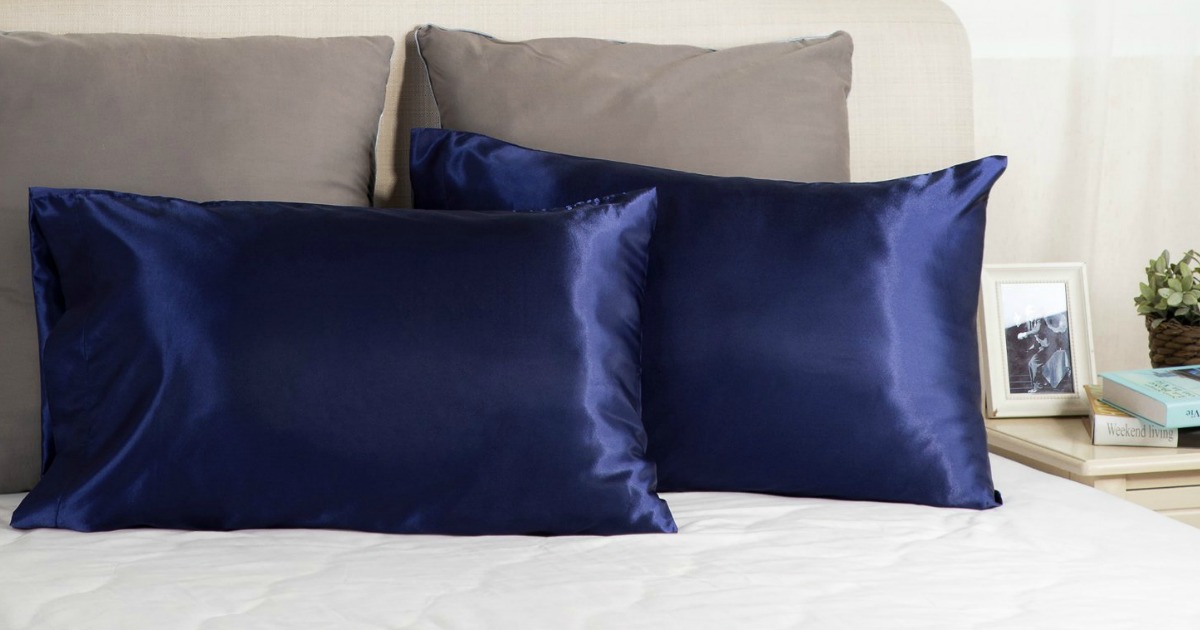 Amazon: Bedsure Satin Pillowcase Set Only $7.99 & More