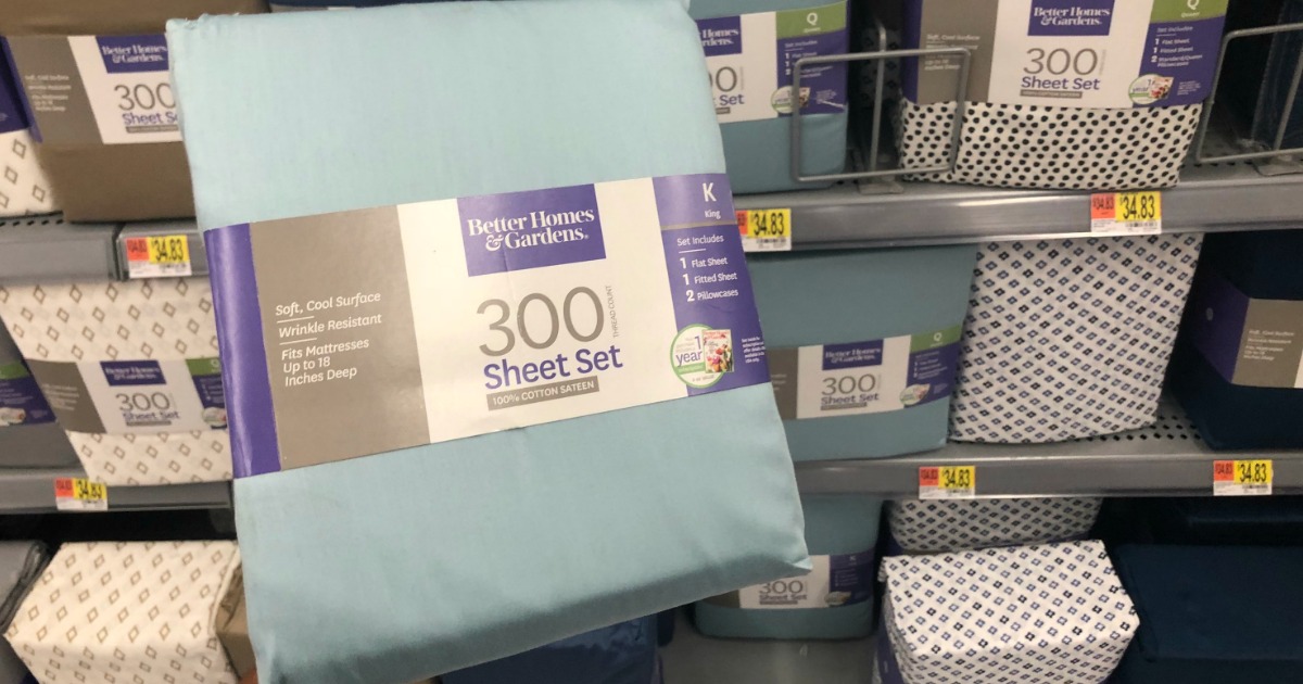 Better Homes And Gardens King Sheet Set Possibly Just 11 At