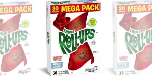Amazon: Fruit Roll-Ups 30 Count Mega Pack Only $4.41 Shipped (Just 15¢ Each)