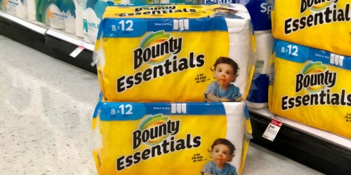 TWO Bounty 8-Count Paper Towel Rolls Only $4.48 After Target Gift Card & Cash Back