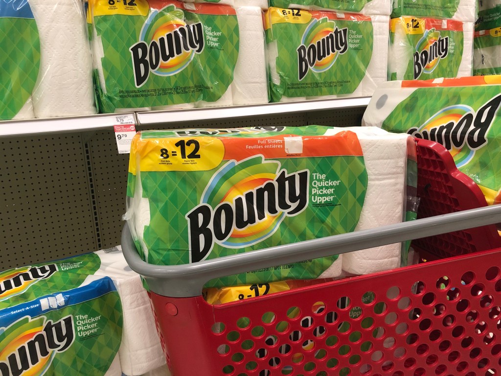 Three Bounty Paper Towel Giant Roll 8 Packs Only 17.87 After Target