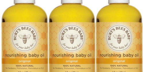 Amazon: Burt’s Bees Nourishing Baby Oil 3-Pack Only $11.66 Shipped (Just $3.89 Each)