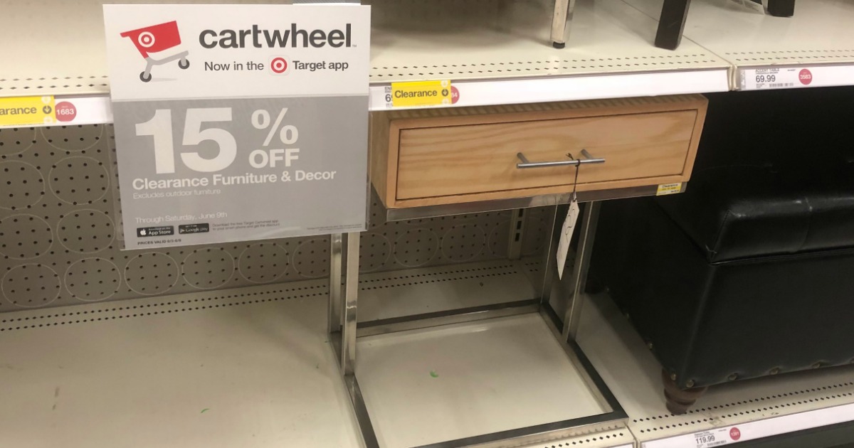 Target 15 hot sale off furniture